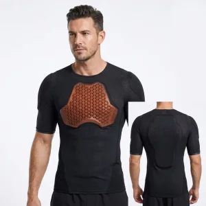 TEMPUS VEST 3 Machine Washable Custom Sports Body Protector Padded Compression Shirt Breathable Mesh Side Cycling Soft Armor