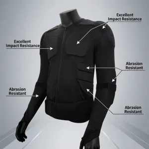 TEMPUS VEST 4 Durable Protection Shirts with Soft Armor and UV Protection Polyester Fiber for Skiing Cycling and Motorcycle Use