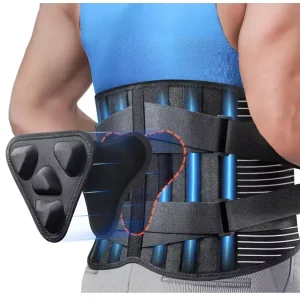TJ WM024 Customizable Medical Breathable Waist Back Brace 6 Stay Lumbar Support Belt for Adults with Back Pain Relief