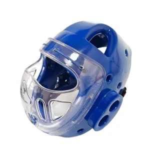 TOP High Quality PU Boxing Helmet Adult Face Protector Head Guard for Fighting Training Karate Face Training
