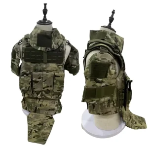 Tactical Assault Vest Camouflage Laser Cut Dacron 1000D Molle System Full Body Stab Proof PE Soft Panel Free Size Outdoor