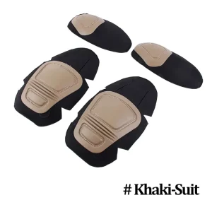 Tactical Knee Pads Durable EVA & Rubber Protective Gear Paintball Elbow Knee Pads Airsoft Protective Set