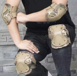 Tactical Knee and Elbow Pads Set Protective Gear for Outdoor Sports Paintball CS Cycling Skateboarding Skate Safety Guards Pads