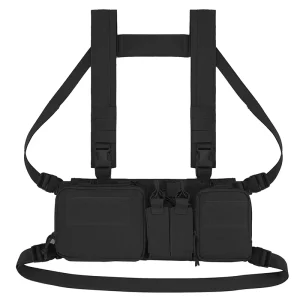 Tactical MOLLE Chest Rig Multi-Function Adjustable Vest with Multi-Pockets for Outdoor Hunting Training Field Use