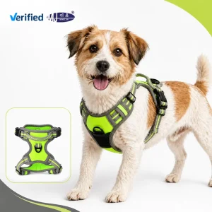 Tactical Style Dog Training Harness Heavy Duty Reflective Pet Vest with Handle Easy Control Working Harness