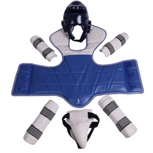 Taekwondo Children’s Unisex Sparring Protective Gear Five Eight Piece Set EVA Material Plain Weave Thickened Factory