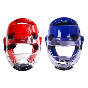 Taekwondo Head Guard Taekwondo Fighting Helmet Taekwondo Karate Equipment Head Protector With Mask
