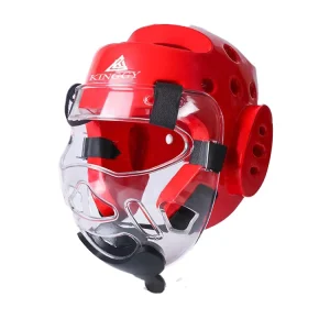 Taekwondo Helmets Parenting Training Protective Equipment Taekwondo Head Protector NBR Detachable Face Mask