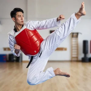 Taekwondo Muay Thai Chest Guard Plain Design Sanda Fighting Training Competition Protector Dojo Equipment