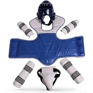 Taekwondo Protective Gear Full Set Body Protection for Children Adults Sparring Training Five Piece Thickened Adjustable