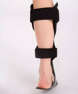 Taijie TJ FM023 Spandex Nylon Breathable Flexible Ankle Foot Orthosis (AFO) Brace Hook Loop Closure for Foot Drop Support Night