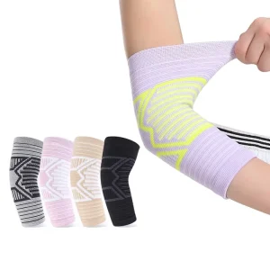 Tennis Elbow Protector Imitation Nylon Elastic Fit Comfortable Protection Post-Recovery Support Adult Sports Fitness Elbow