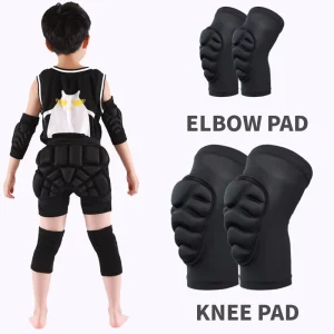 Thick Flexible Training Obstacle Crawling Knee Elbow Pads Anti Collision Non Slip Spandex & Nylon Tactical Kids Pads Cover