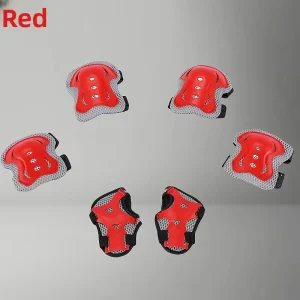 Thickened Children’s Roller Skating Protector Skate Shoes Butterfly Protector Six piece Sports Elbow Knee Wrist Palm Guard