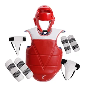 Thickened Gym Training Protective Gear 6-Piece Taekwondo Equipment Customized Martial Arts Adults Children PU+EVA