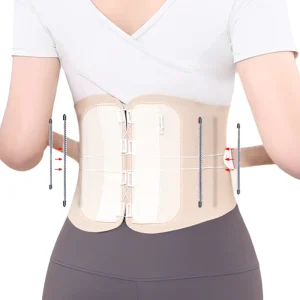 Thin Back Waist Support Brace with Easy Slide Buckle Comfortable for Men Women Daily Use