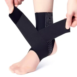 Thin Breathable Ankle Support Sleeve Anti Sprain Ankle Stabilizer for Football Running Ankle Joint Recovery Protection Custom