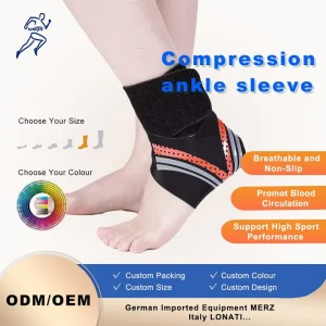 Thin Compression Ankle Brace Anti Sprain Ankle Support Basketball Football Soccer Running Volleyball Ankle Protector