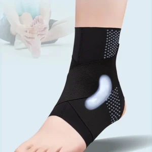 Thin and Light Orthopedic Ankle Brace Adjustable Sports Compression Wrap Ankle Sleeve Socks for Plantar Fasciitis with Open Heel