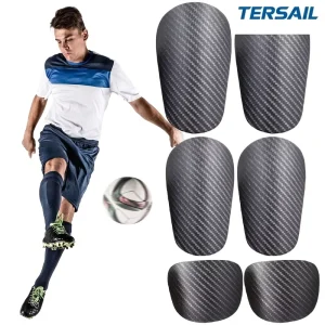 Third generation Carbon fiber style Soccer Shin Guards for Adults Children Sturdy Impact resistant Protective Gear for Roller