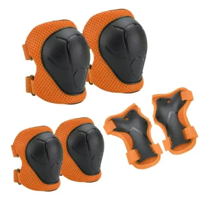 Three Set Skateboard Bicycle Elbow Wrist and Knee Pads Children’s Roller Skating Protective Gear