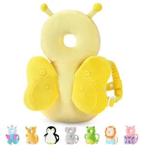 Toddler Head Protector Padded Elasticated Carrier Wear Baby Head Protector Backpack for Crawling Walking