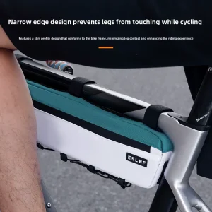 Top Tube Front Beam Mountain Road Bike Cycling Bag Large Capacity Waterproof Scratch Wear Resistant Nylon 2L