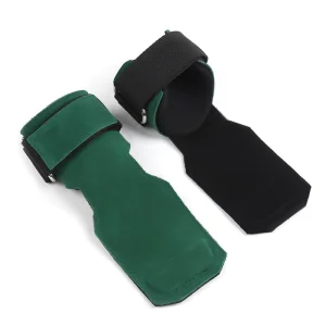 Training Non Slip Leather Gym Weightlifting Pads Soft Palm Guard with Wrist Assist