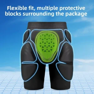 Trending 3D Impact Padded Shorts for Skiing Snowboarding Skating Protective Hip Butt Tailbone Gear Custom Logo