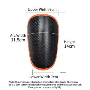 Ultra Light Carbon Fiber Football Shin Guards Professional Competition Shin Protective Gear