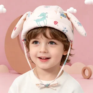 Ultra Soft Skin friendly Cotton Baby Safety Helmet Anti bump Toddler Head Protector Cap for Baby Walking Running & Standing