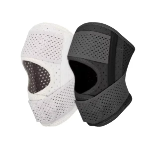Ultra Thin Breathable Knee Brace Black and White Compression with Memory Spring Soft Neoprene and Polyester for Protection