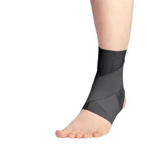 Ultra Thin Unisex Ankle Support Brace 8 Wrap Strap Breathable Knit Compression Sprain Prevention Basketball Volleyball Football
