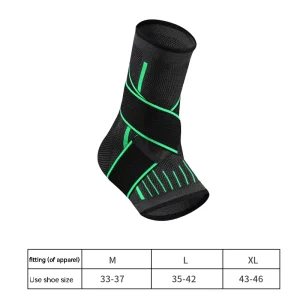 Unisex Adjustable Compression Ankle Supports Sleeves Injury Nylon Knee Compression Sports Ankle Brace