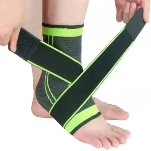 Unisex Adjustable Compression Ankle Supports Sleeves Injury Recovery Achilles Ankle Brace Support