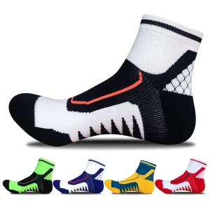 Unisex Athletic Ankle Socks Breathable Cushioned Arch Support Socks For Running Gym Basketball Training