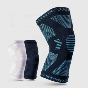 Unisex Elastic Breathable Knee Protector Brace Weightlifting Knee Sleeves for Running