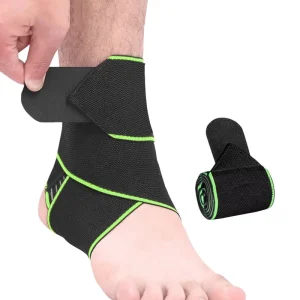 Unisex Elastic Compression Breathable Ankle Support Straps for Sprained Ankle