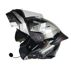 Unisex Flip up Motorcycle Helmets with Blue Tooth Helmet Intercom Motorcycle Personalizar Factory