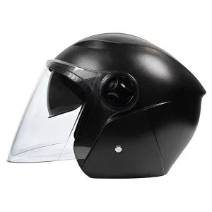 Unisex Half Face Motorcycle Helmets ABS Material Protective All Seasons Custom Logo Box Packing Factory