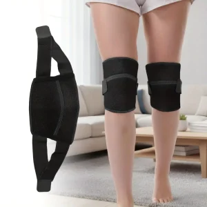 Unisex Knee Compression Sleeves Breathable Support Training Gear with Adjustable Straps Ergonomic Design for Restraint Fit