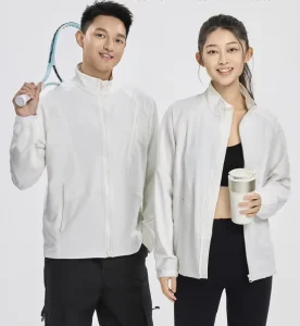 Unisex Lightweight Hooded Sports Jacket for Summer Quick Drying Sunscreen Outdoor Sports Hiking Clothing Sun Protective Clothing