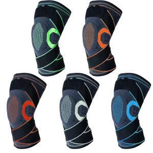Unisex Multi Colors Compression Knee Brace Support for Working Out Running and All Sports