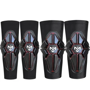 Unisex PU Foam Sports Safety Kneepads Breathable Mesh Elbow Sleeve Flexible Protective Padded for Children Baseball Skiing Sport