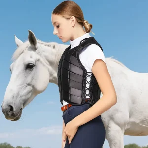 Unisex Polyester Equestrian Protective Vest Horse Riding Training Safety Body Protector Gear