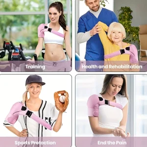 Unisex Shoulder Support Brace Neoprene Protective Shoulder Exercise Pads with Adjustable Strap Shoulder Guard