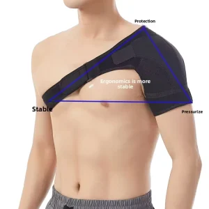 Unisex Shoulder Support Easy On Design Secure Fit Durable Neoprene Material for Exercise