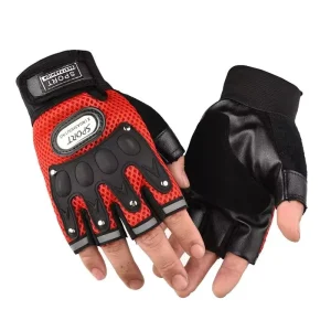 Unisex Tactical Gloves Half Finger Hard Knuckle Mesh Breathable Fingerless Gloves Anti Slip for Cycling Gym Hiking