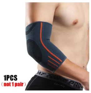 Unisex Tennis Arthritis Compression Support Sleeve Neoprene Weightlifting Elbow Brace Customizable Logo Massage Area Knee