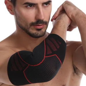 Unisex Thick Nylon Elbow Guards with Comprehensive Protection for Basketball Tennis Football Running Warmth Support